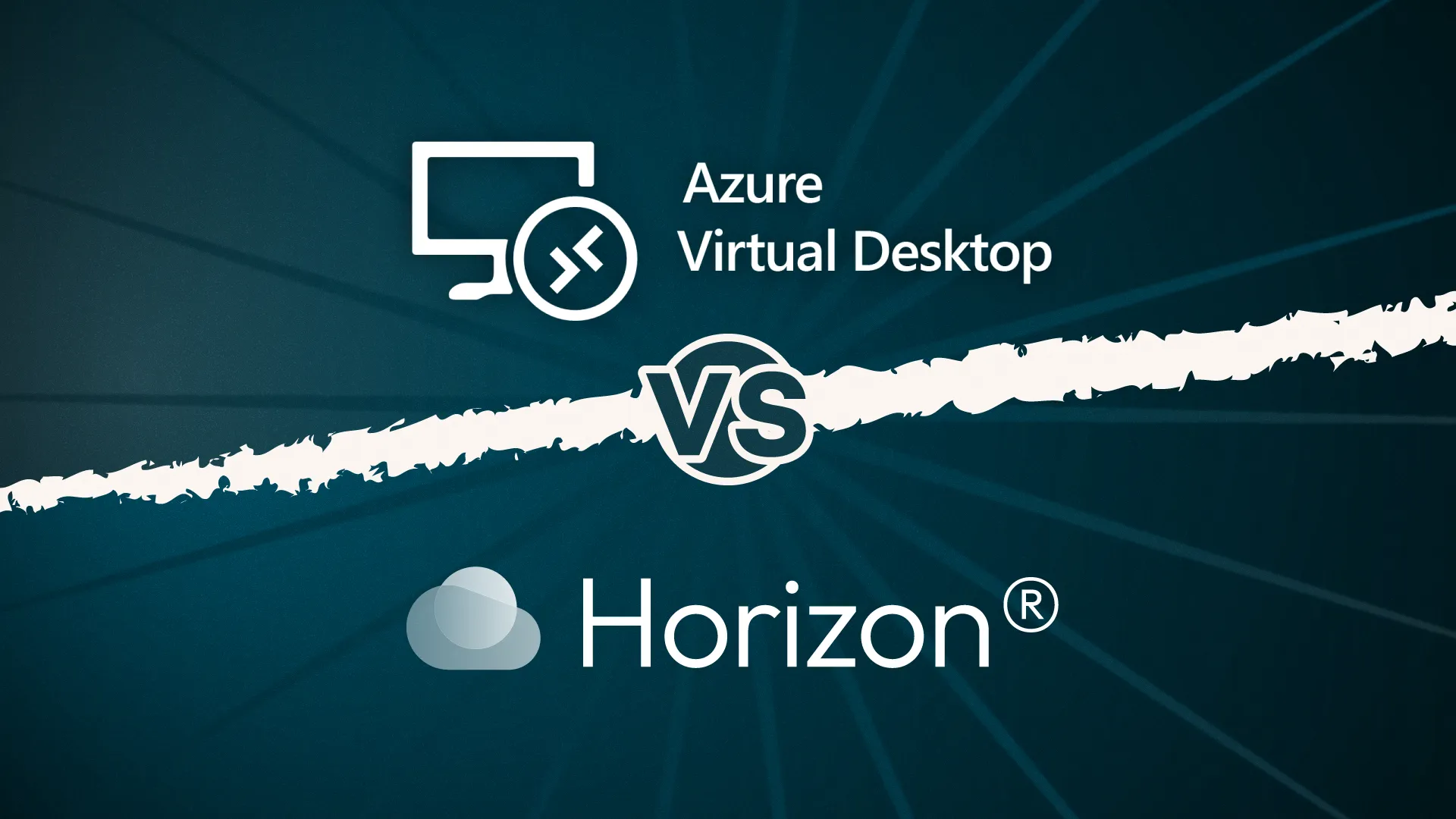 Title image for Azure Virtual Desktop vs VMware Horizon