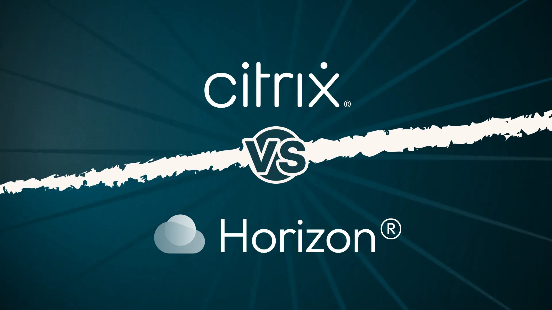 graphic showing Citrix vs VMware Horizon