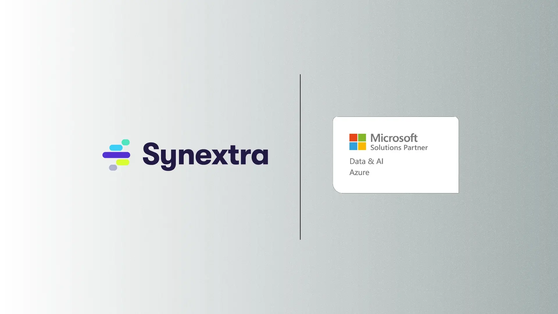 Synextra with their Data and AI solutions partner designation award