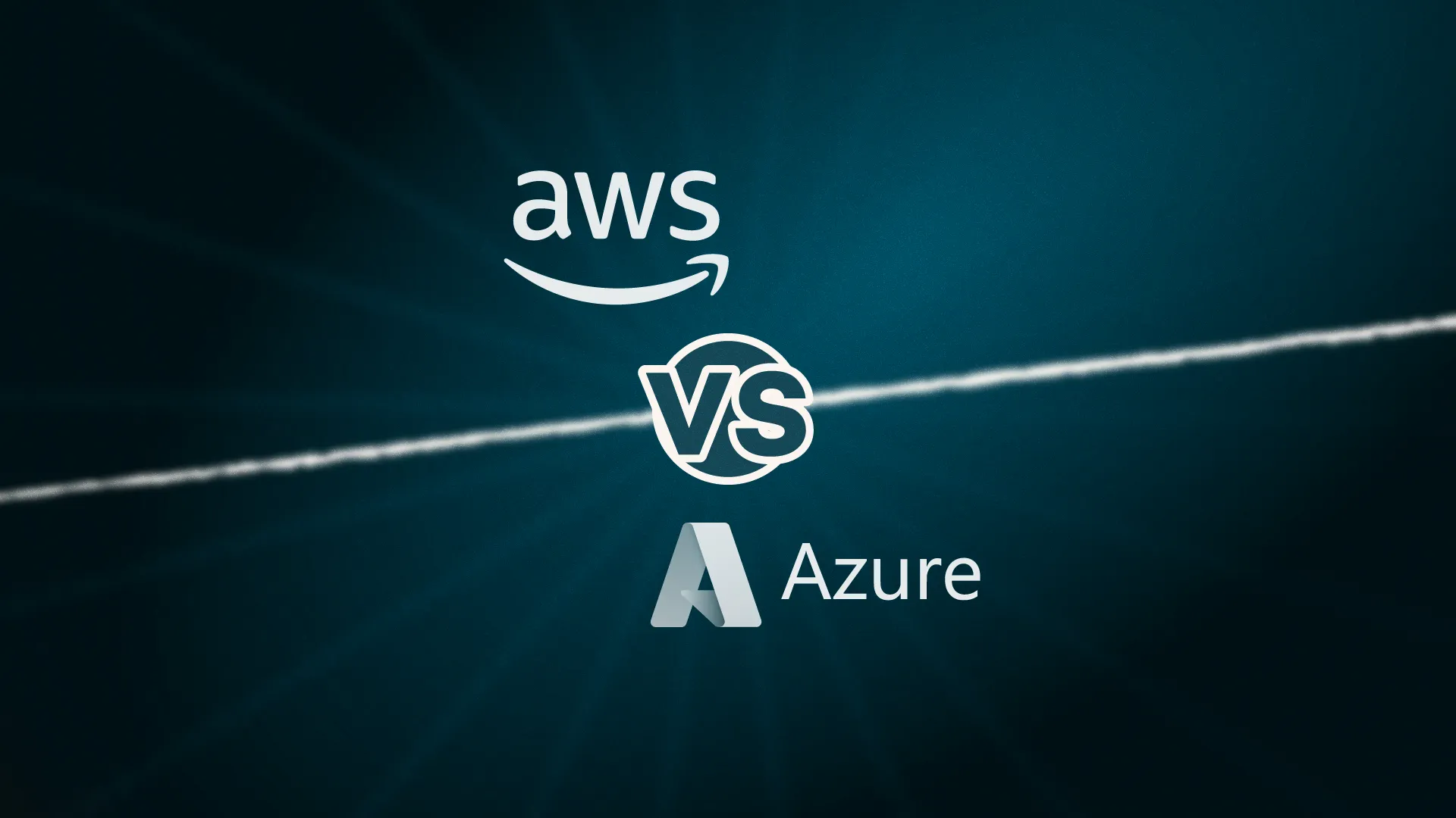 graphic showing AWS vs Microsoft Azure with logos