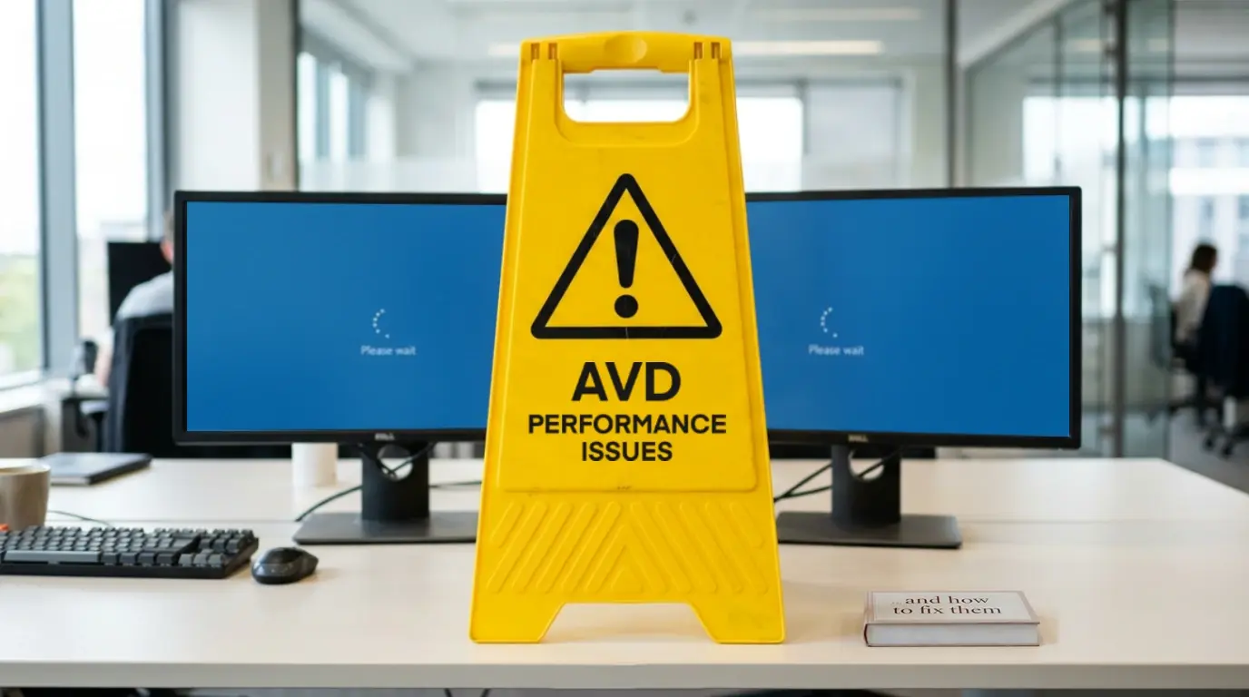 Imagery showing AVD performance issues